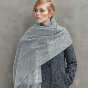 Pure color lamb wool shawl